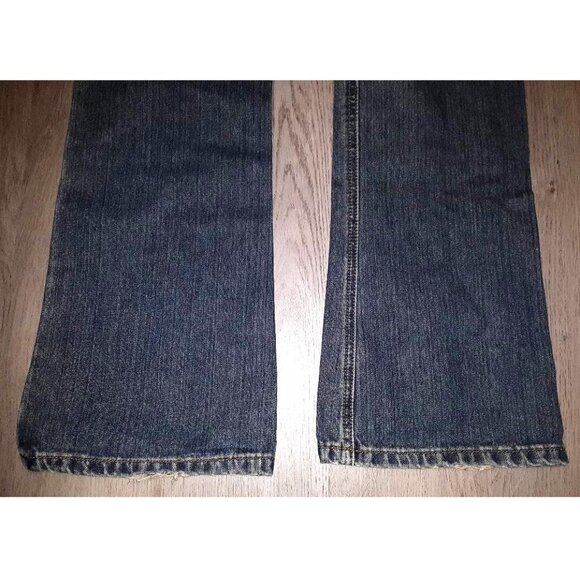 Vintage Guess Boot Cut Flared Jeans Size 29 Distressed Denim Wide Leg Retro - Picture 3 of 7